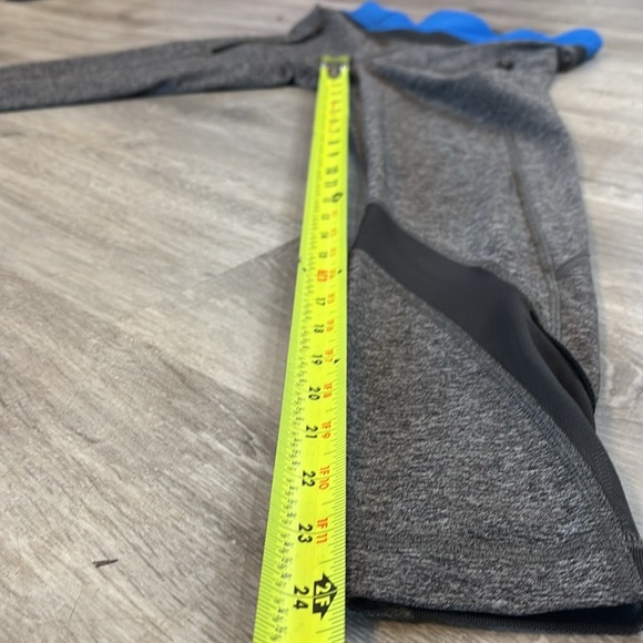 Lululemon Inspire Tight II (Mesh) Heathered Black/ Blue Size 4 pockets - Picture 10 of 13